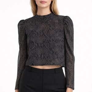 Dynamite Snake Print Blouse